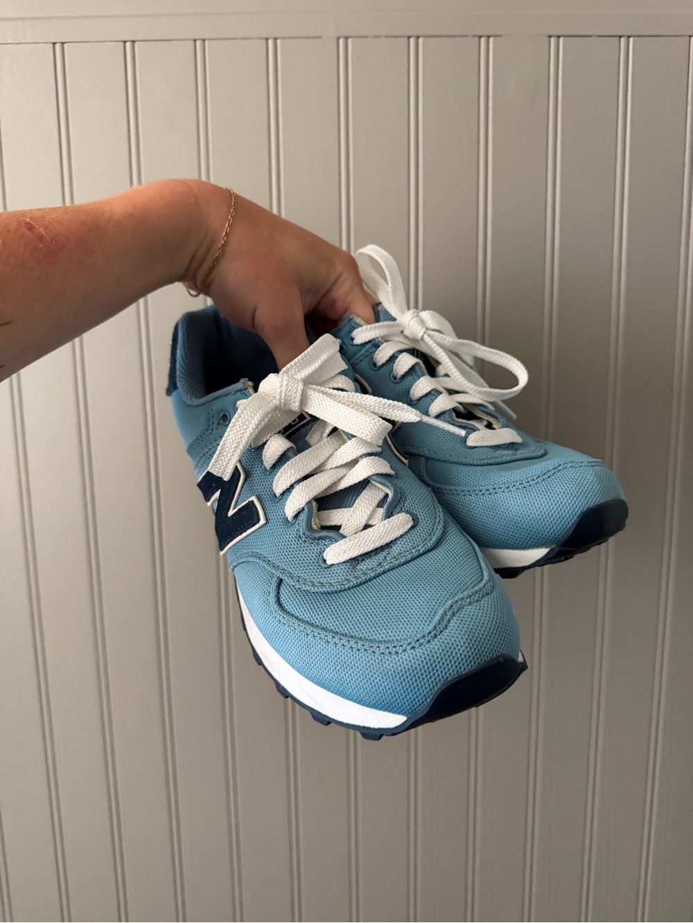 New Balance Women’s Light Blue Lace-Up Sneakers